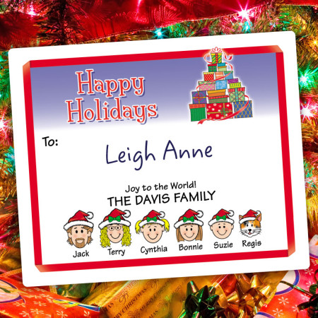 Gift Tree Holiday Gift Label