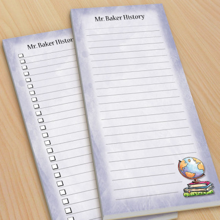 Globe Teacher To-Do Pads