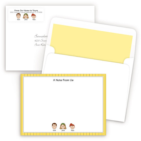 Gold Stripes Bordered Ensemble