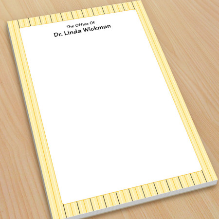 Gold Stripes Large Note Pads