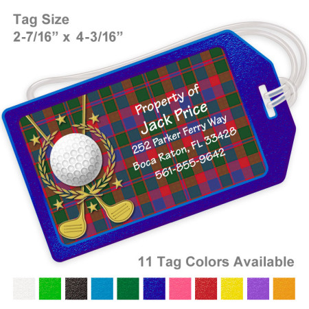 Golf Design 2 Luggage Tag