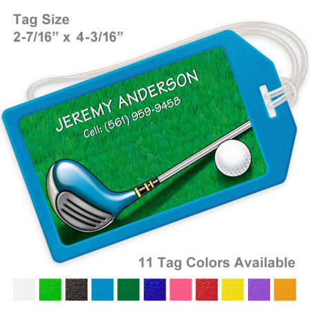 Golf Design 3 Luggage Tag