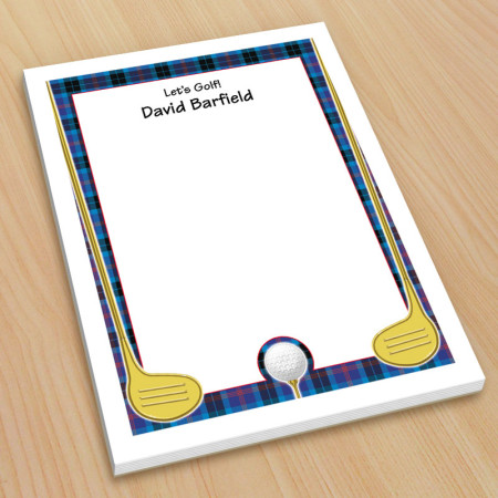Golf Design 3 Small Note Pads