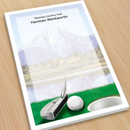 Golf Design 4 Large Note Pads