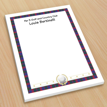 Golf Design 5 Small Note Pads