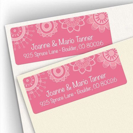 Gossamer Flowers Address Label