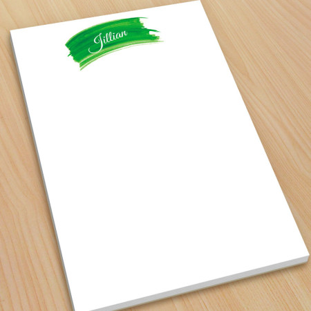 Green Watercolor Large Note Pads