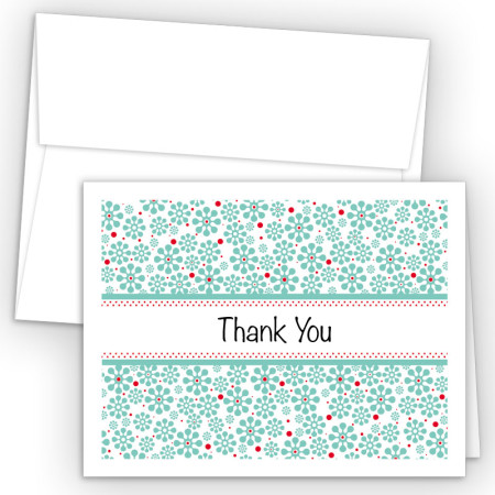 Groovy Flowers Thank You Cards