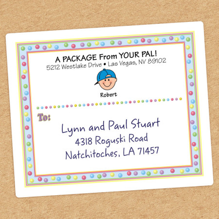 Gumballs Family Shipping Label