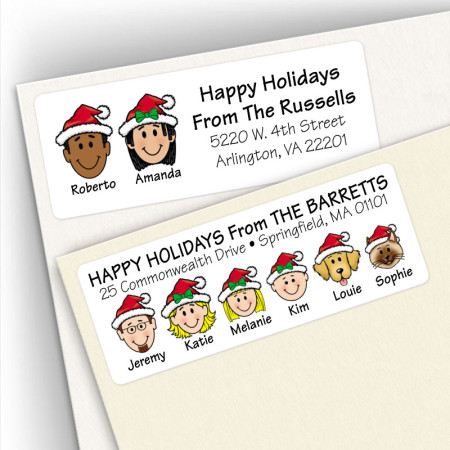 Happy Holidays Address Labels