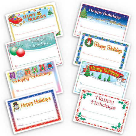 Happy Holidays Gift Labels