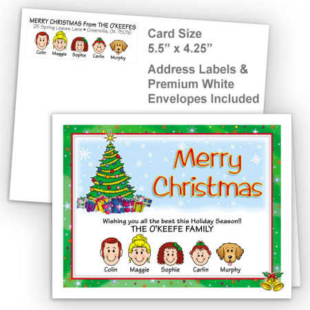 Holiday Bells Merry Christmas Fold Note Set