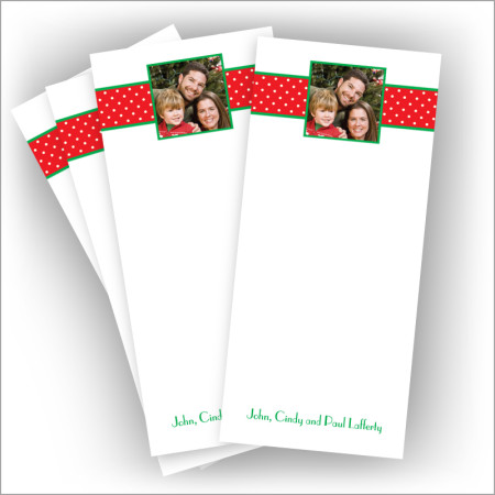 Holiday Dotted Swiss Photo Pads - 3.5" x 8"