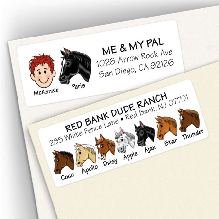 Horse Address Label