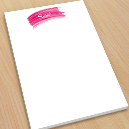 Hot Pink Watercolor Large Note Pads