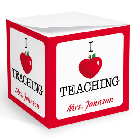 I Love Teaching Memo Cube