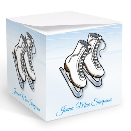 Ice Skating Memo Cube