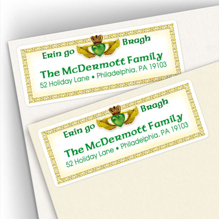 Irish Claddagh Address Labels