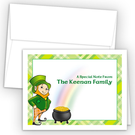 Irish Leprechaun Note Card