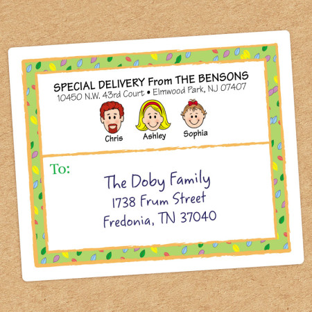 Leaves Family Shipping Labels