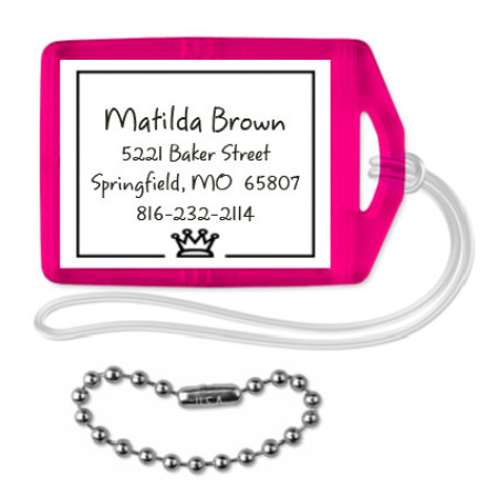 One Sided Mini Bag Tag