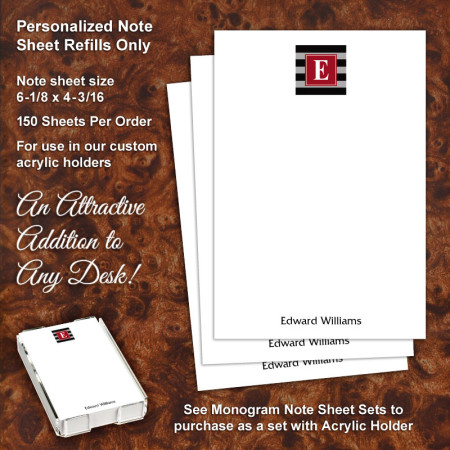 Monogram 5 Note Sheet Refill
