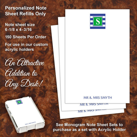 Monogram 16 Note Sheet Refill