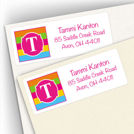 Monogram Address Label 17