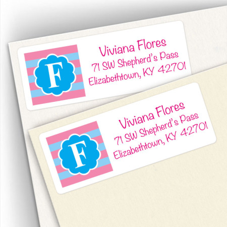 Monogram Address Label 6