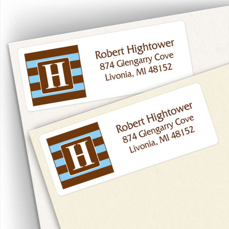 Monogram Address Label 8