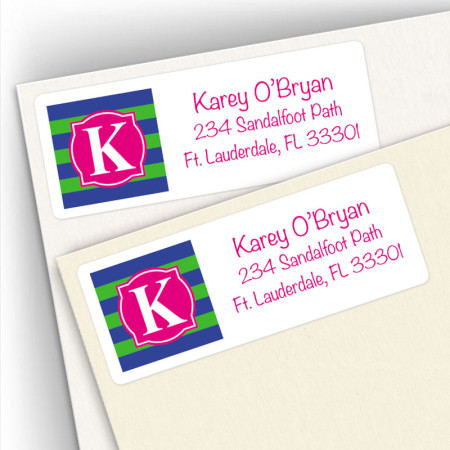 Monogram Address Label 9