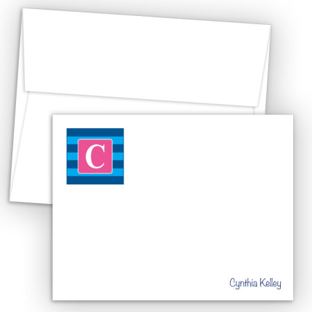 Monogram Flat Note Card 2