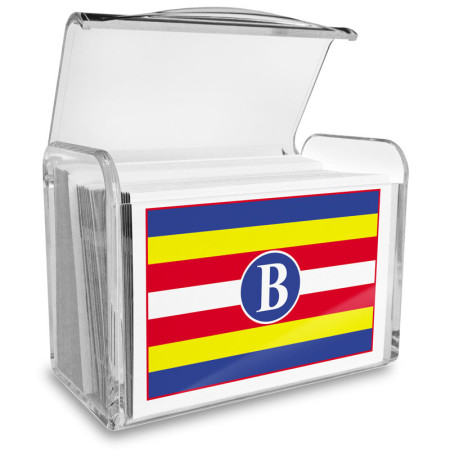 Monogram Fold Over Note Cards 1 with Acrylic Holder