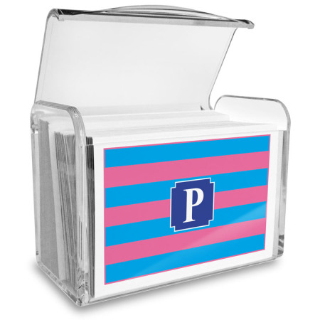Monogram Fold Over Note Cards 13 with Acrylic Holder