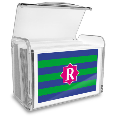 Monogram Fold Over Note Cards 14 with Acrylic Holder