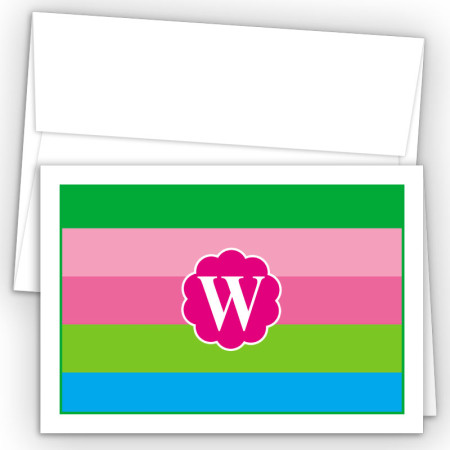 Monogram Fold Over Note Cards 15