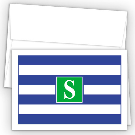 Monogram Fold Over Note Cards 16