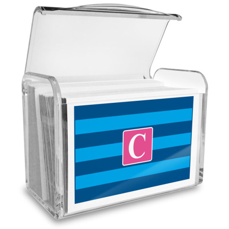 Monogram Fold Over Note Cards 2 with Acrylic Holder