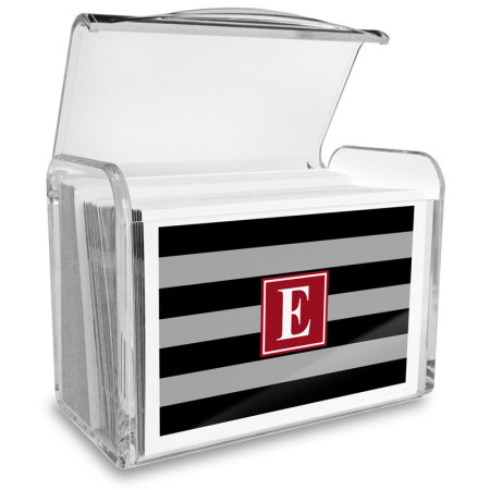 Monogram Fold Over Note Cards 5 with Acrylic Holder