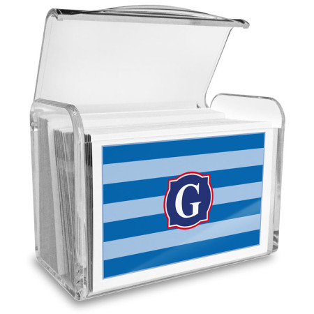 Monogram Fold Over Note Cards 7 with Acrylic Holder