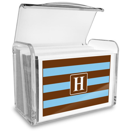 Monogram Fold Over Note Cards 8 with Acrylic Holder