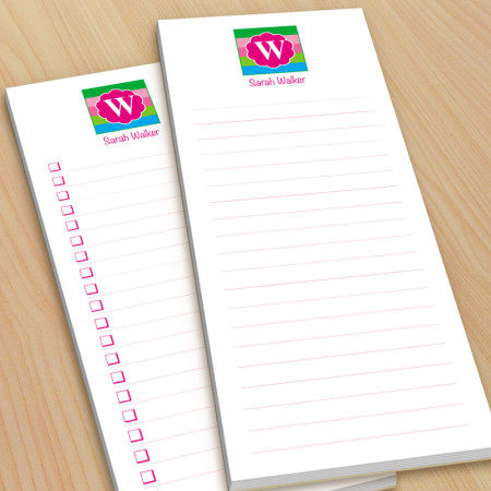 Monogram List Pad 15 - With Magnets