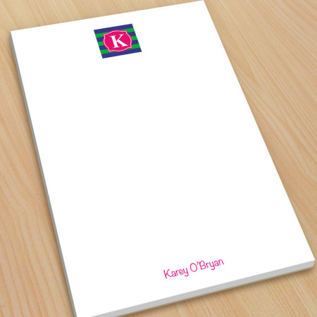 Monogram Note Pad 9 - Large
