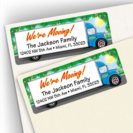 Moving Truck Address Labels