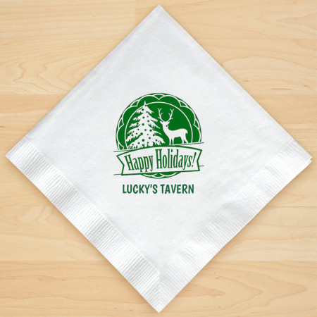 Christmas Napkin Design 13 Personalized Christmas Lunch-Dinner Napkins