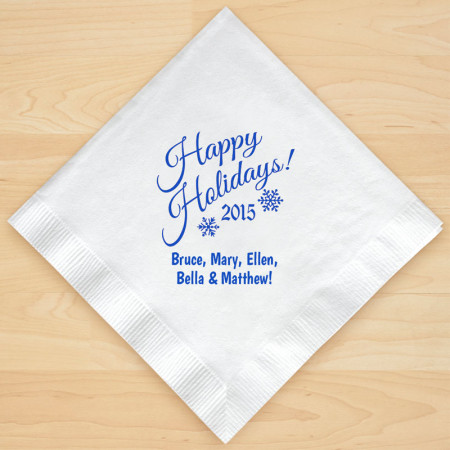 Christmas Napkin Design 15 Personalized Christmas Lunch-Dinner Napkins