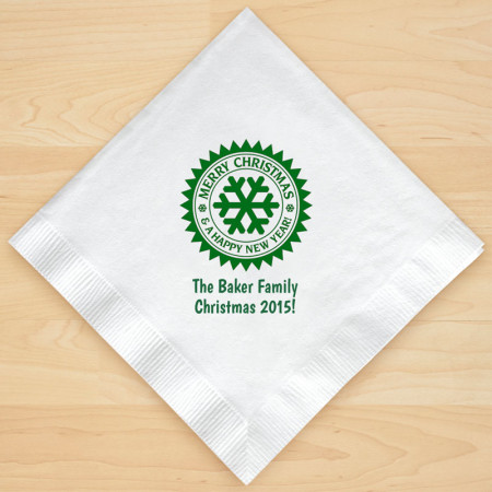 Christmas Napkin Design 19 Personalized Christmas Lunch-Dinner Napkins
