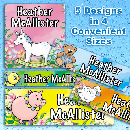 Nursery Baby Waterproof Name Labels For Kids