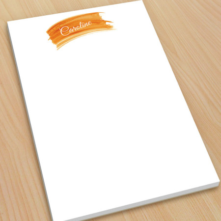Orange Watercolor Large Note Pads