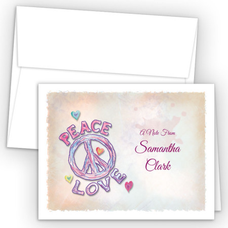Peace Love Note Card